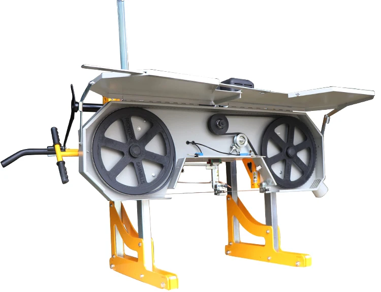 
Horizontal diesel log portable band sawmill for log 