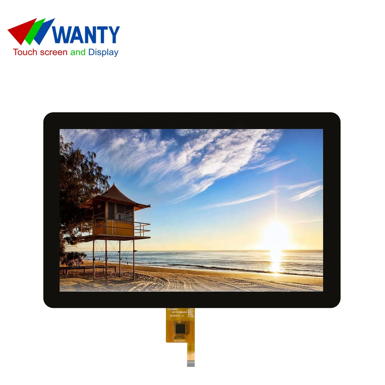 Custom 10.1 Inch IIC G+G Cap-touch Capacitive Touchscreen 1280*800 IPS LVDS TFT LCD Touch Display