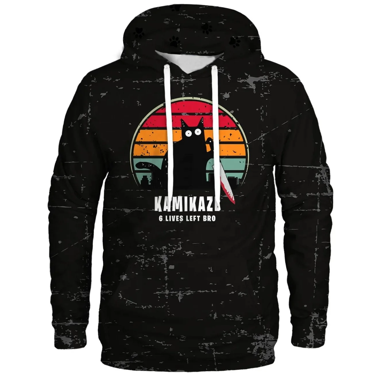 OEM Service Full Sublimation Printing Hoodie Casual Sportswear Long Sleeve Oversize Pullover Hoodie