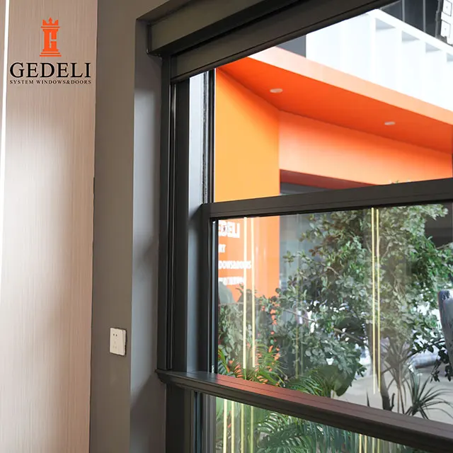 GEDELI House Hotel School Hurricane Protection Horizontal Sliding Window Electric Smart Lift up Window Aluminium Window