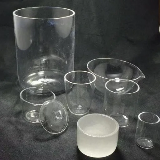
Factory Directly Sale Clear fused Quartz Glass Crucible wholesale price 