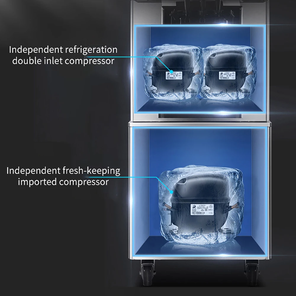 Portable Price Noodles Fall Gourd Ice Cream Machine On Sale For Global