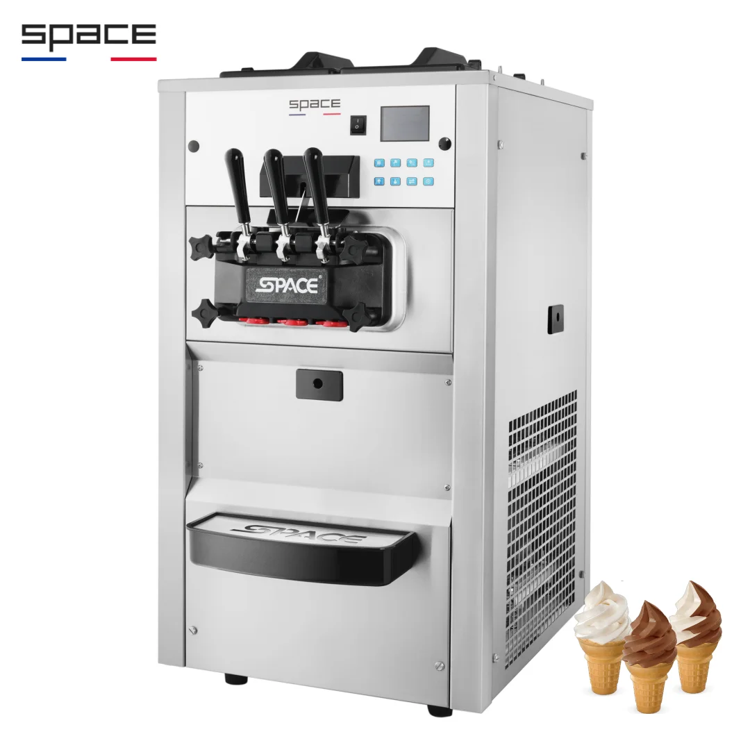 SPACE Twin Flavor commercial tabletop ice cream machine Soft ice cream maker machine