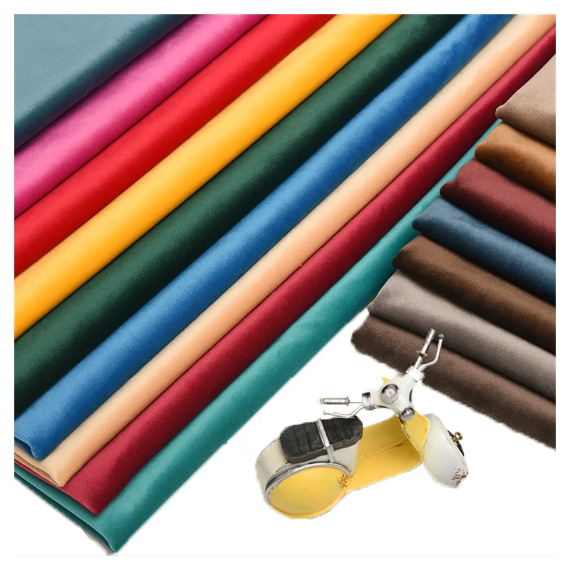 280CM Width 280GSM holland velvet 100% polyester Velour fabric upholstery curtain fabric