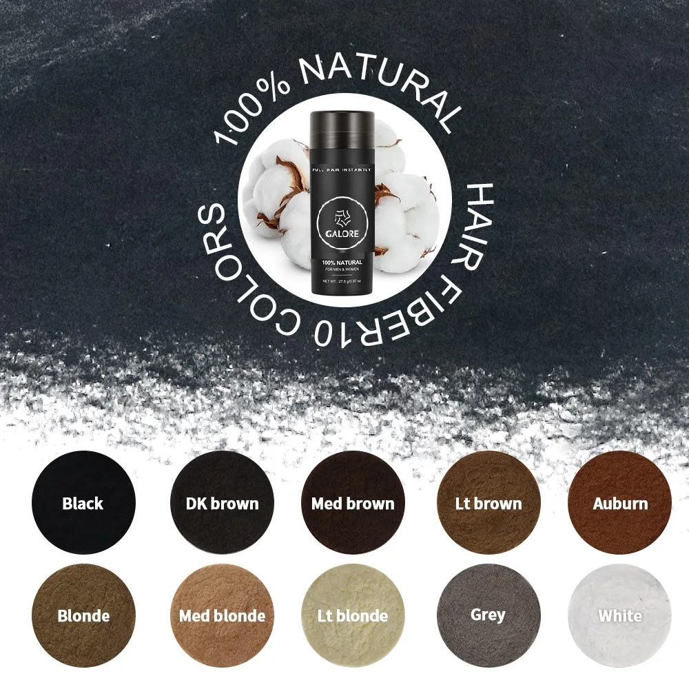 Private Label Hair Fiber Powder thick Hair Fiber Long Lasting Natural Wholesale Fiber Hair Building fibres