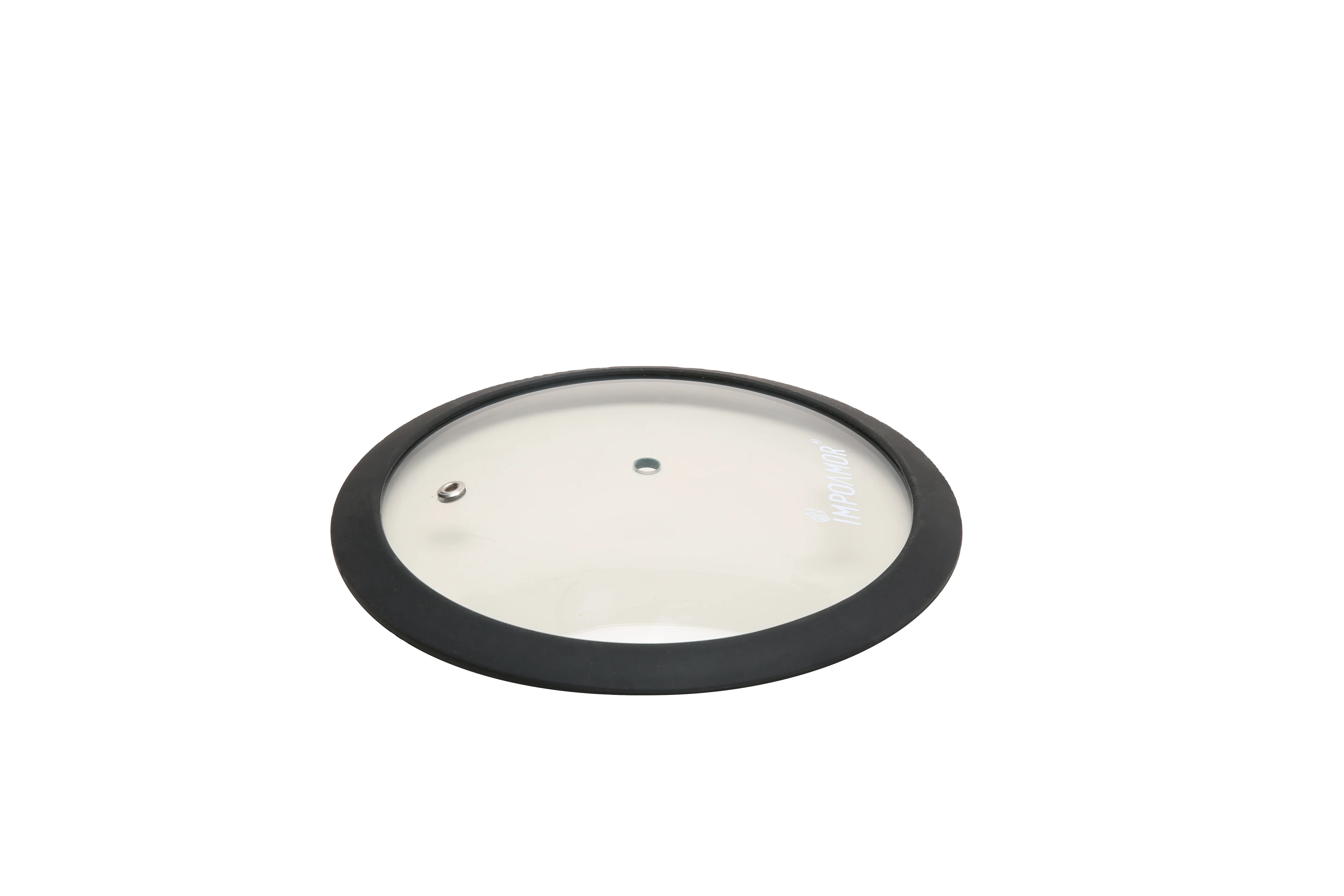 home use food safe universal cookware pot cover glass lid with silicone ring