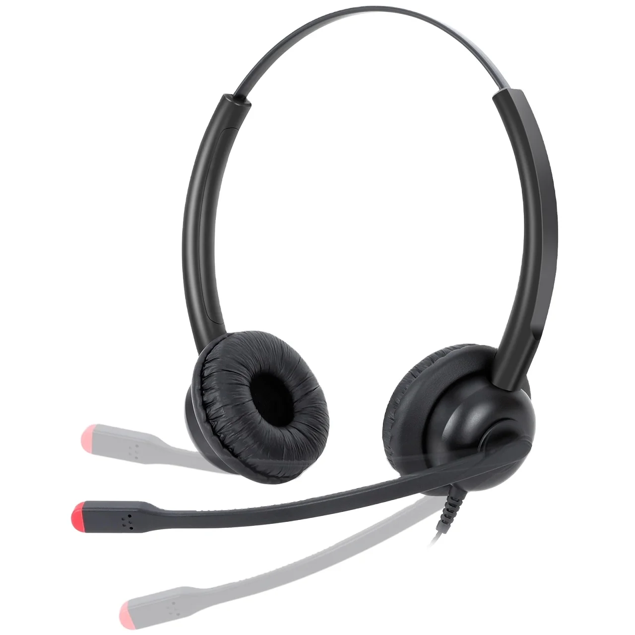 office telephone headset for call center with microphone