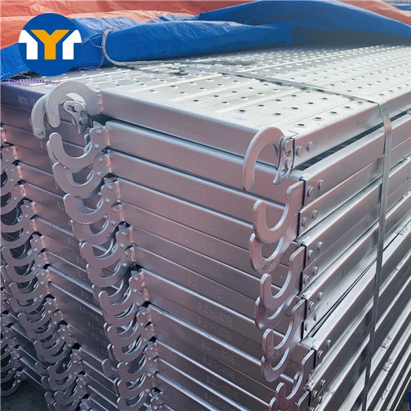 Selected Quality  Mild steel scaffolding catwalk galvanized steel plank with hook
