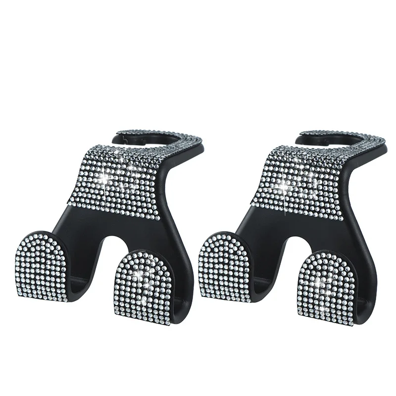 Creative Rear Seat Backrest Hooks Car Hooks Diamond Embellishments Car Accessories