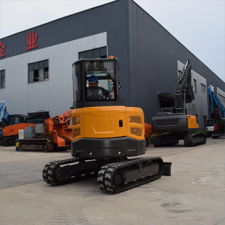 High-end series  Mini Excavator 3.5 Ton  Excavators Multifunctional with free cab ac radio and swing boom