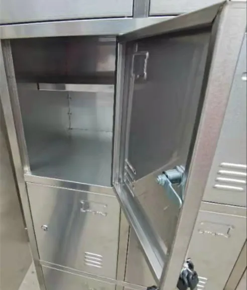 Supermarket Steel Coin Locker Stainless Steel Storage Cabinets Corrosion-resistant steel lockers