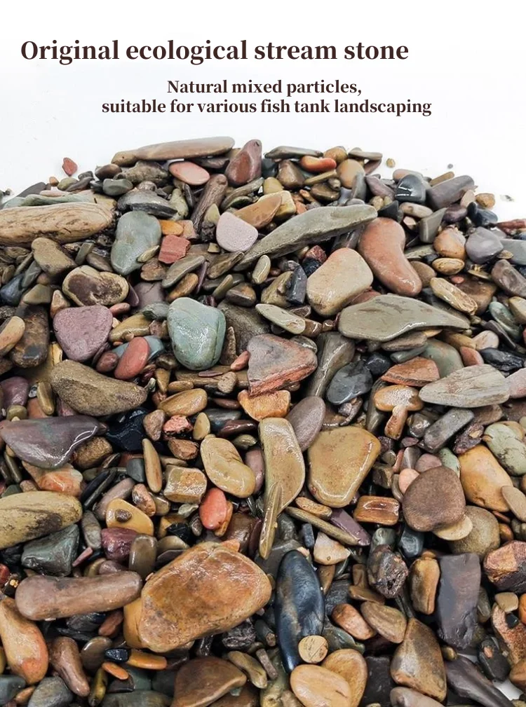 Factory price color pebble stone natural gravel paving stones wash river granite paving crushed stone for sale