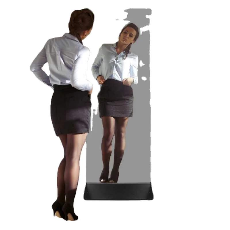 43 inch Indoor Android Advertising Information Totem Sensor Mirror Floor Stand LCD Display For Indoor