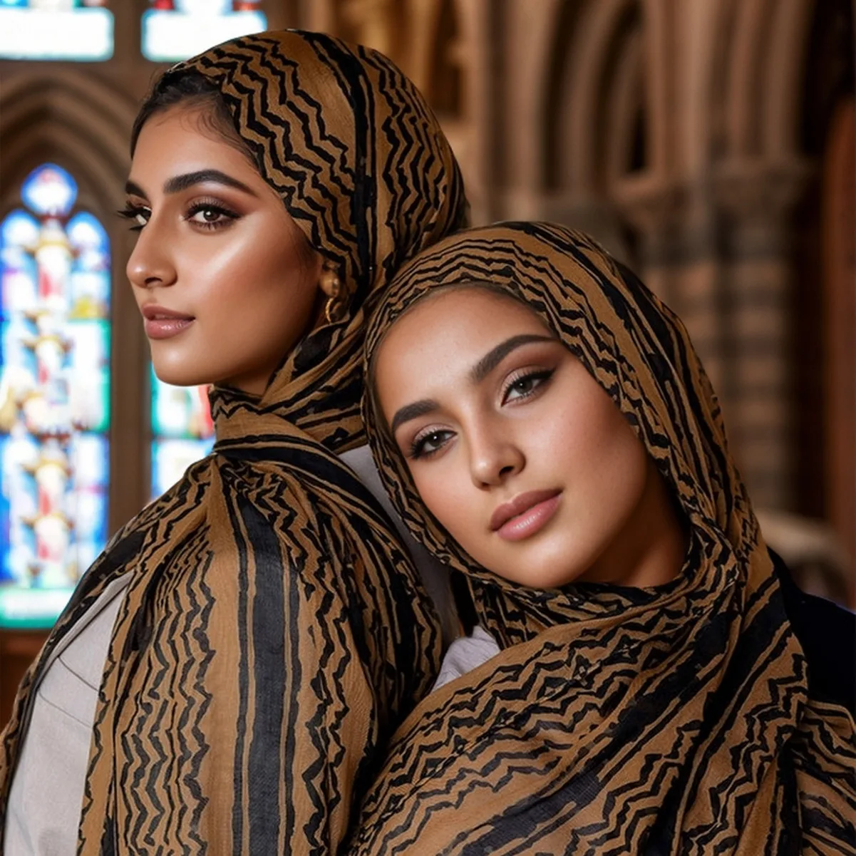 New printed chiffon national wind sunscreen scarf Saudi Arabian gauze Middle East Dubai Turkey Palestine scarf