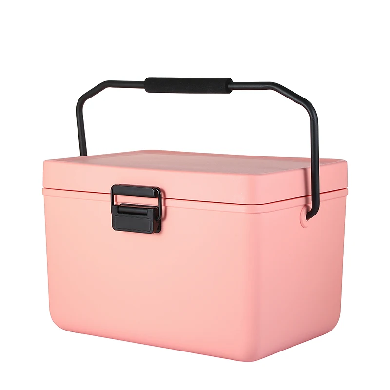Custom color and logo portable hard cooler insulated cooler box 12L for camping outside picnic