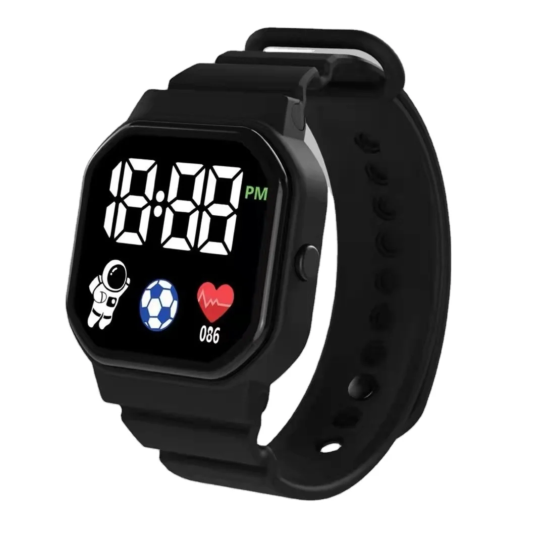 Оптовая Продажа Квадратные цифровые часы парные повседневные светодиодные электронные часы студенческие спортивные Умные Электронные наручные часы