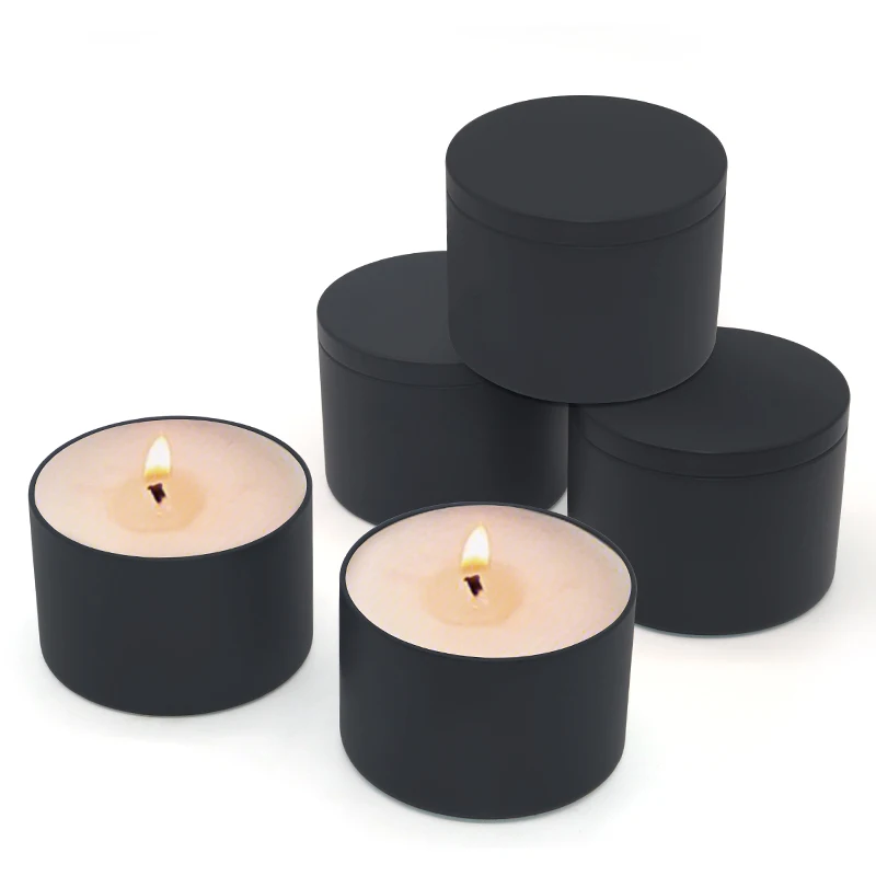 Nice MOQ rose gold candle tins 6 oz 8 oz 16 oz aluminium candle tin