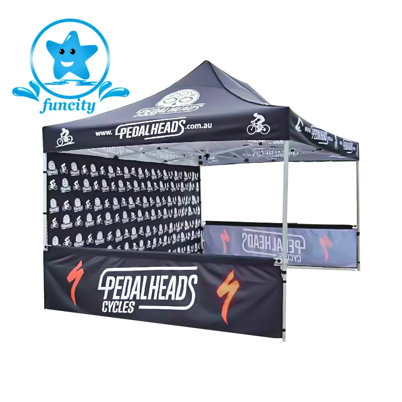 Factory direct price promotional advertising sun shade waterproof retractable pickup pop-up tent