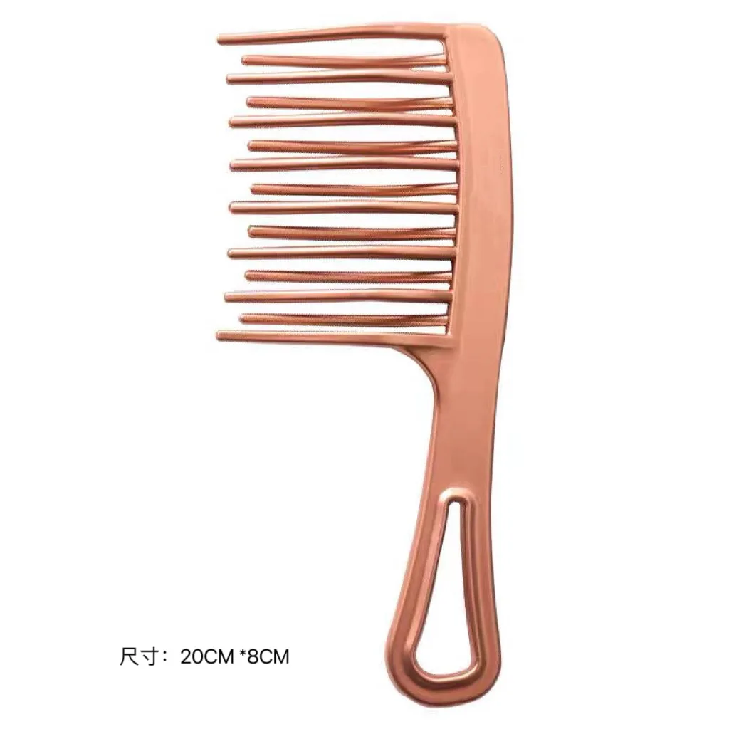 Black Large Wide Tooth Comb Detangling Hair Brush Paddle Hair Comb for Curly Wet,Long Hair