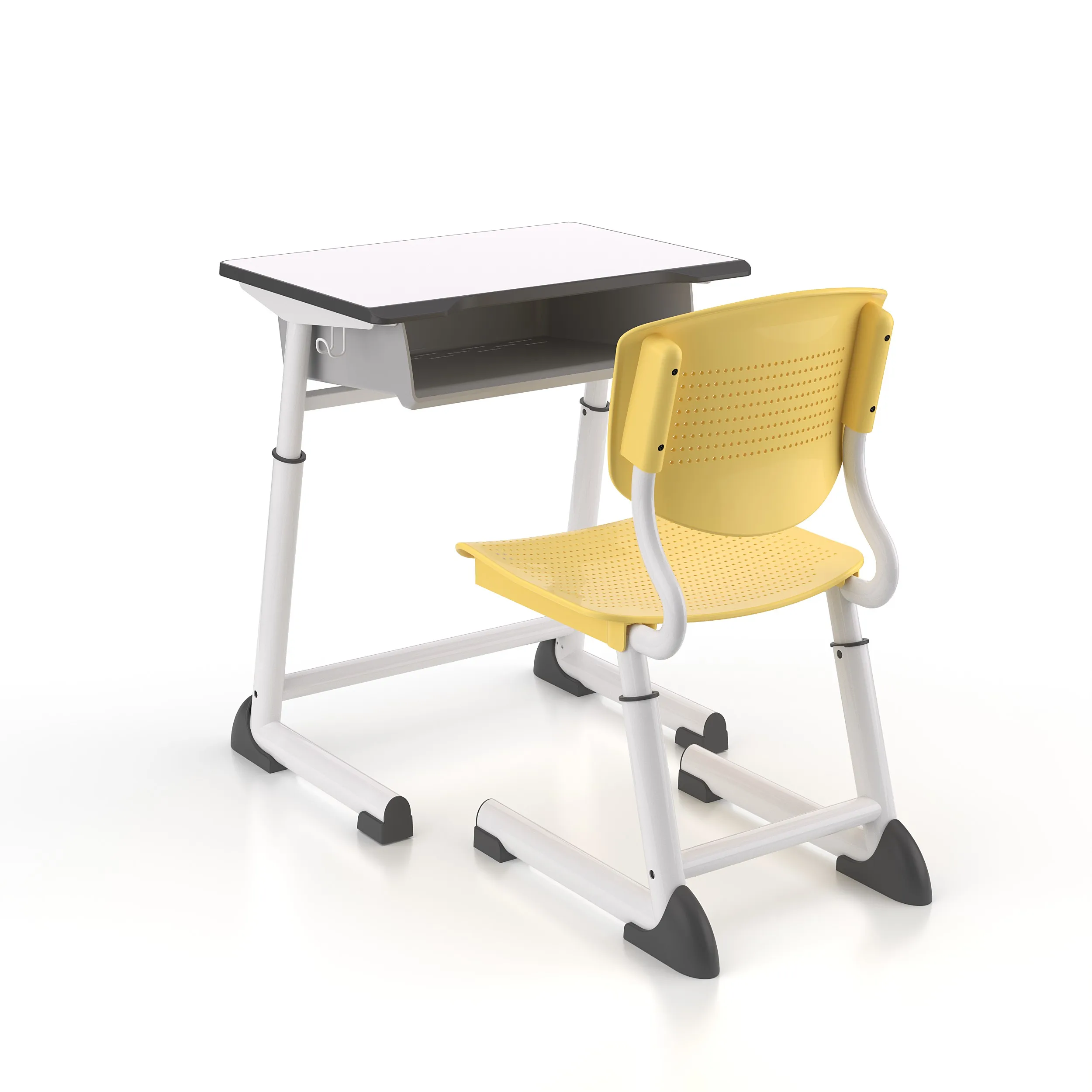 Furniture Primary School Single Table Seat Adjustable Study Student Desk And Chair For Kids