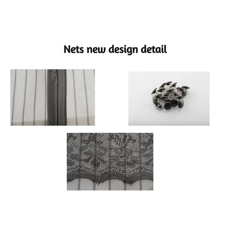 Cheap Price Magnetic striated screen door with top lace