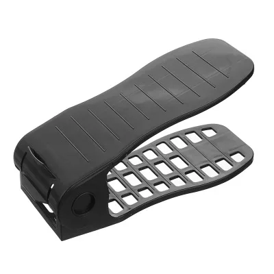 Горячая Распродажа, стеллаж для хранения обуви, двухслойный пластиковый встроенный лоток для обуви, полый утолщенный регулируемый стеллаж для обуви