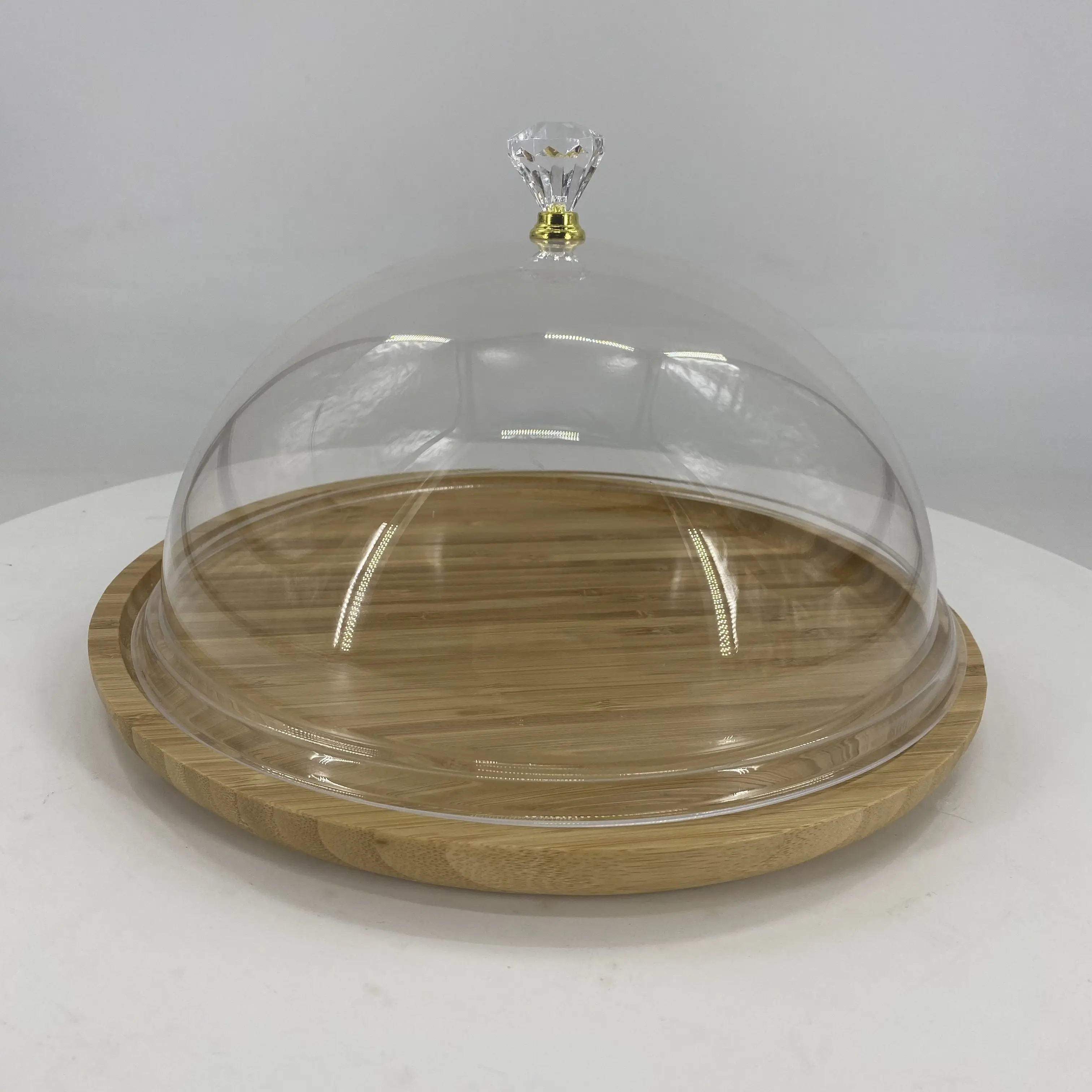 bamboo fruit serving platter dessert holder  wooden cake stand bamboo Cake Stand