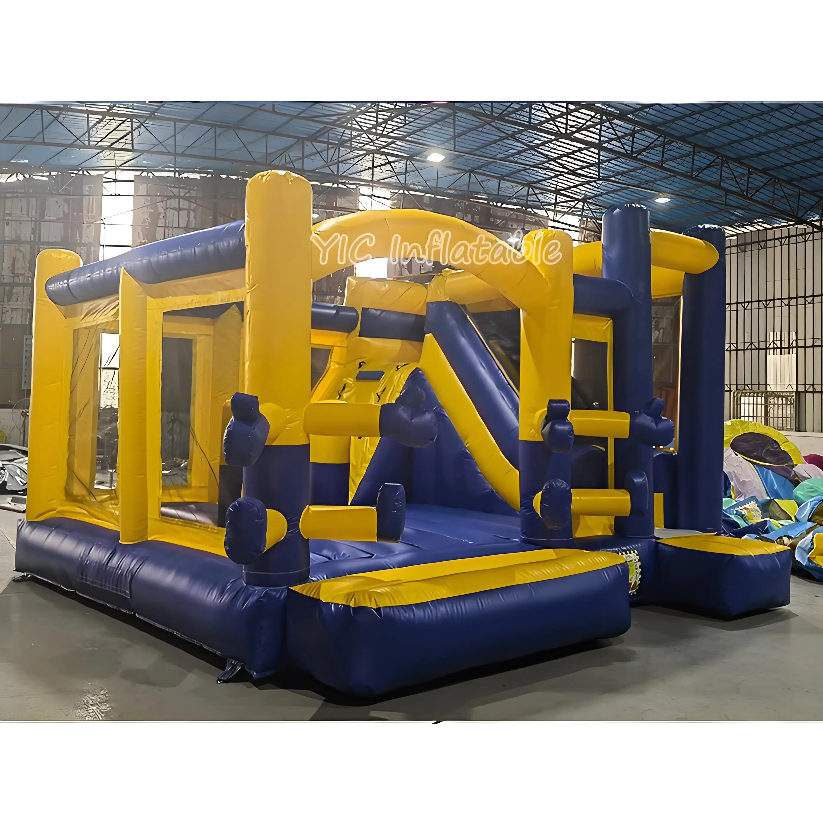 Bounce House with Slide for Kids Inflatable Playground with Blower Outdoor Bouncy Castle Jumping House for Party Play