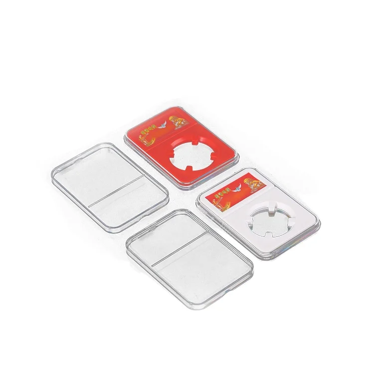 Custom Design Luxury ClassicUniversal Commemorative Flat 18-40mm Small Acrylic Boxes Coin Display Box