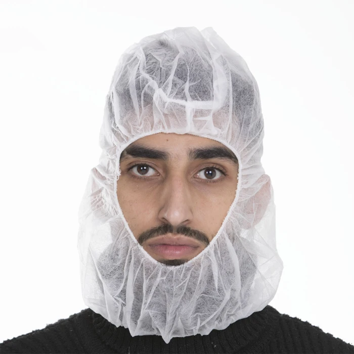 Disposable Hair & Beard Cover Nets with Elastic Band, Balaclava Hood Cover