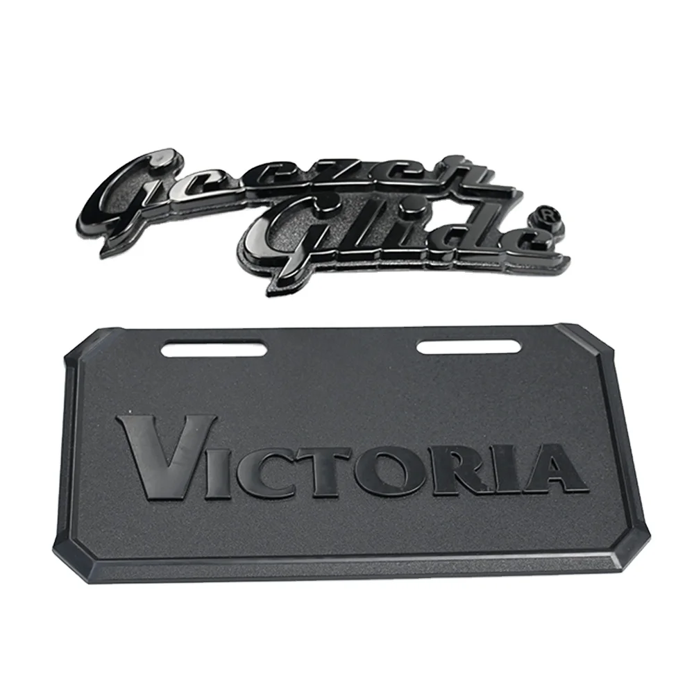 High Quality Custom Abs Plastic Eco Waterproof Chrome Car Front Grill Emblems With Adhesive