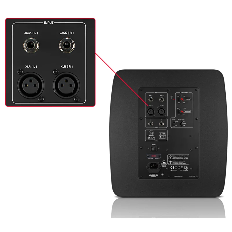 160 Watts Powered Subwoofer Speaker 10 Inch Big Bass in Compact Design Active Subwoofer Easy Setup with Home Theater Systems