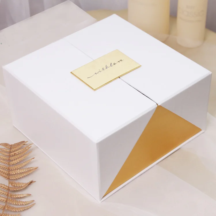 Luxury Double Creative Opening Paper Packaging Gift Box Wedding Favor Candy Chocolate Box Magnetic Closure Gift Packaging Box
