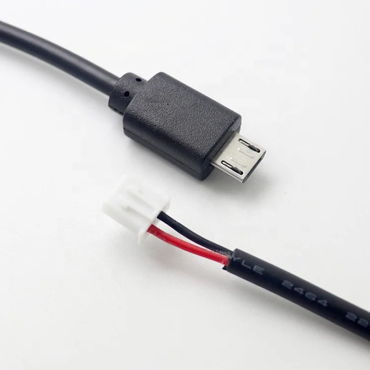Custom 10cm 30cm 0.5m 1m Micro B 5P to 2P JST XH 2.54mm Connector Wire Cable