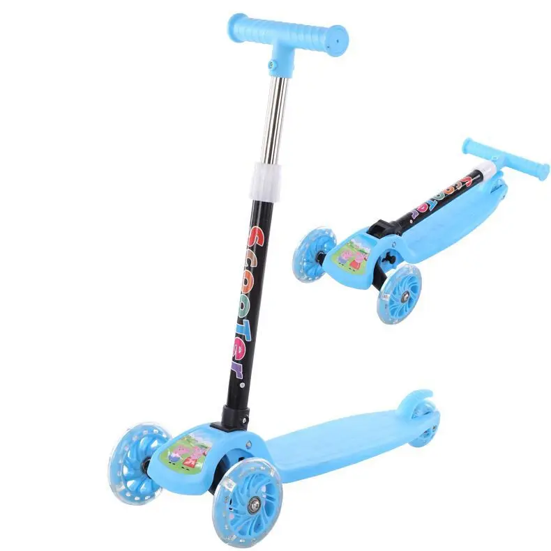 Riding Ride on Foot Three 3 Wheels E Kick Girl Boy Toddler Toy Baby Child Children Kids Scooter