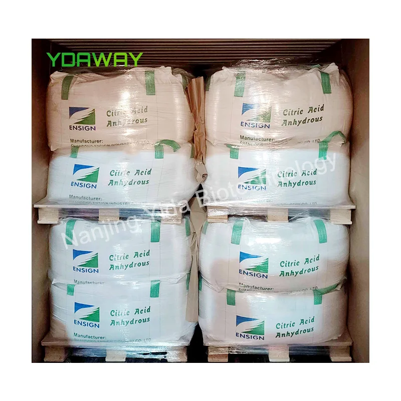 China price Ensign citric acid anhydrous food grade ttca rzbc cas no 77-92-9 lemon acid anhydrous citric acid monohydrate