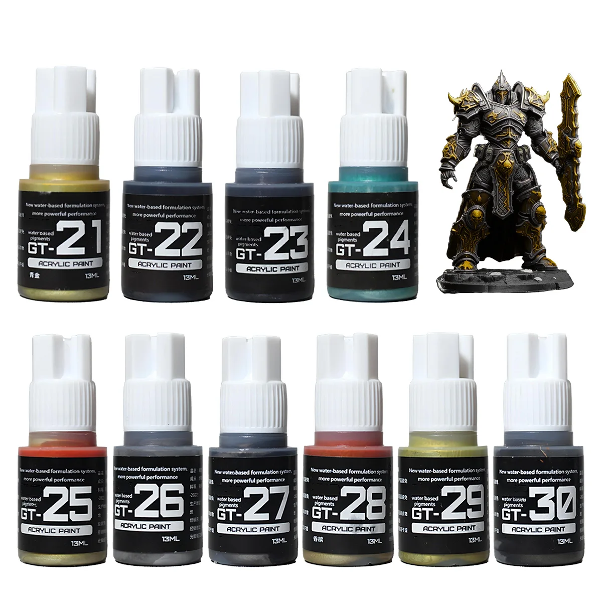 Professional Hobby Metallic Paints Miniature Paint Starter Kit Acrylic Paints For Models And Tabletop Miniatures