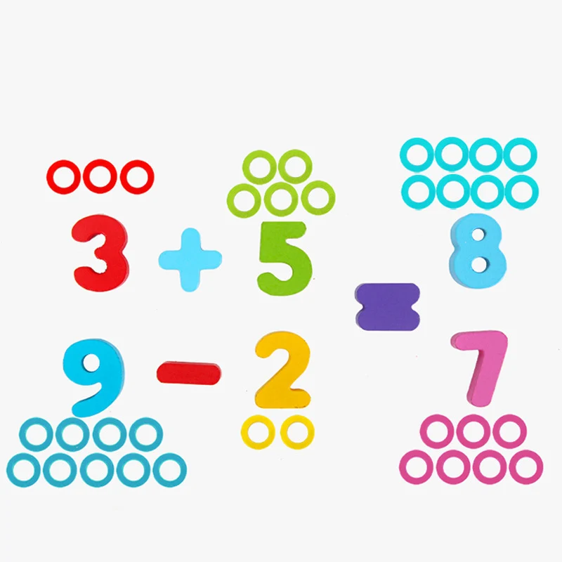 6 in 1 multifunctional logarithmic fishing game montessori kids educational wooden puzzle games count numbers matching board