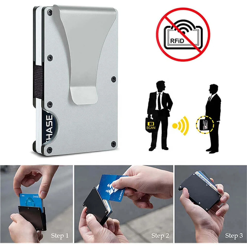 Professional Supplier New Products Bank Credit Bank Air Tag Card Holder  Wallets Men Aluminum Metal Tactical Cardholder Case