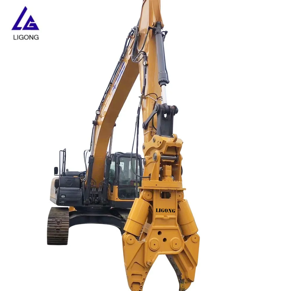 EX45 excavator with hydraulic shear,scrap shears with 18 months warranty