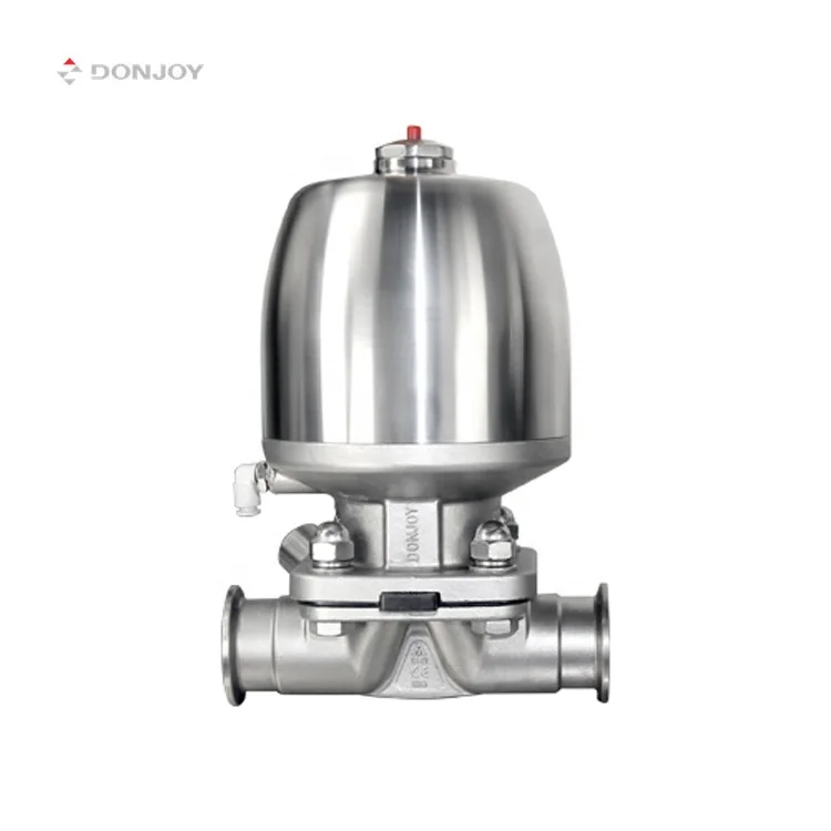 Top selling Air Operated Sanitary Diaphragm Valves Pneumatic Stainless Steel Manufacture