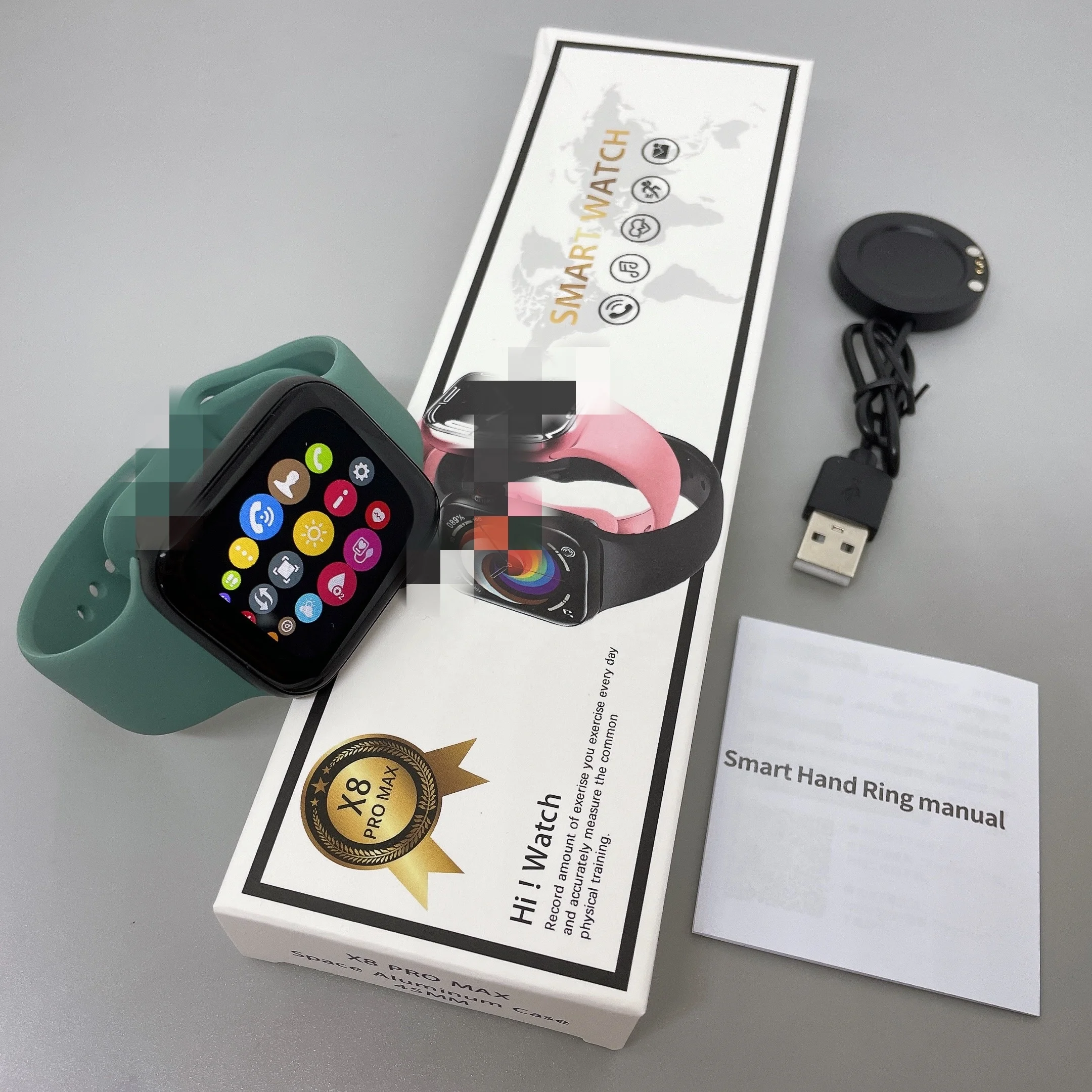 2022 Dropping X8 pro max Watch 7 i7 fence Double buttons Scroll With 5 watch menus Fitness Bracelet Sport Watch PK X8 max