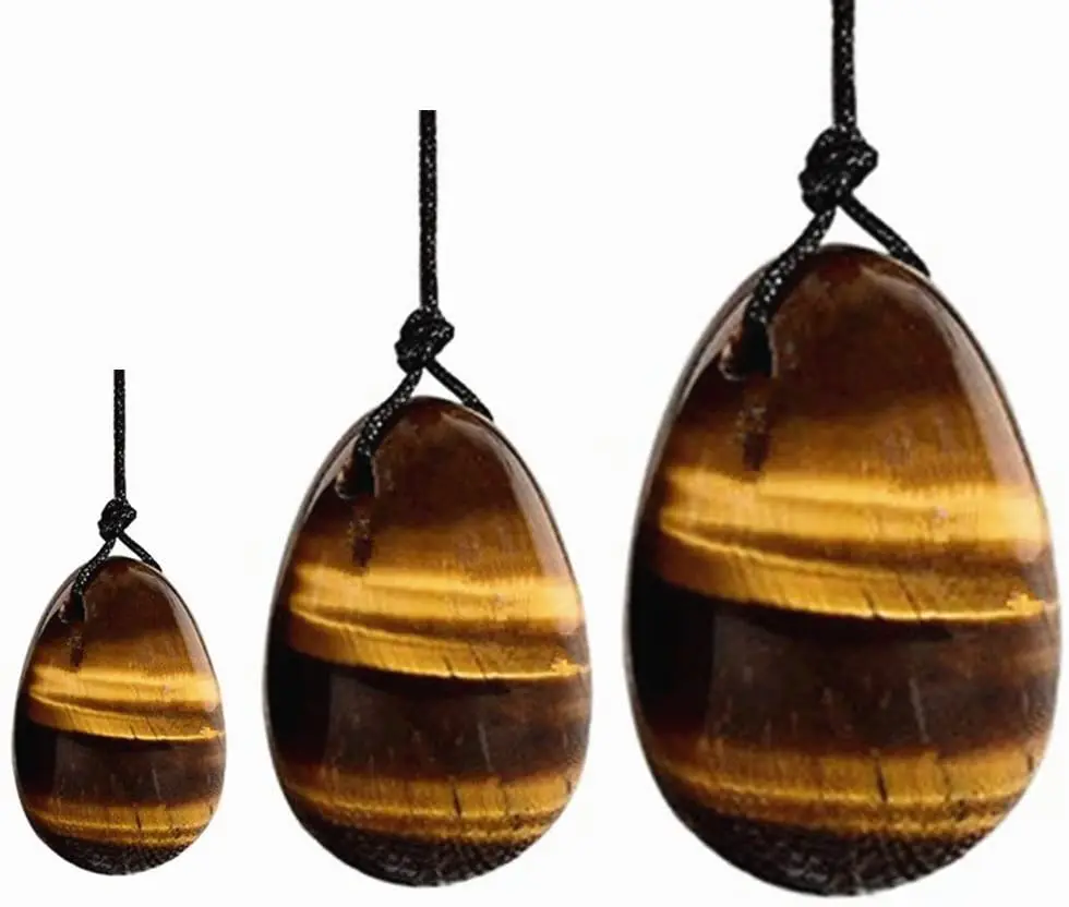 
factory price gemstone healing quartz yoni egg yellow tiger eye stone yoni eggs for sale 