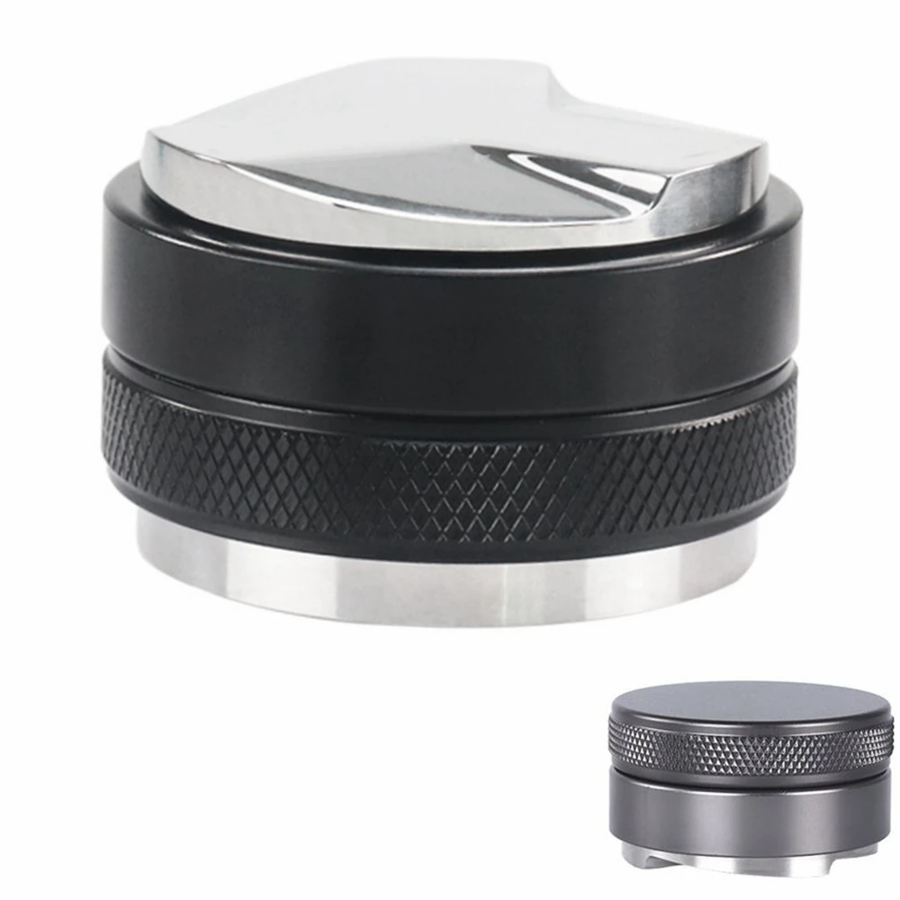 Coffee Distributor Tamper Machine Tool Stainless Steel Base Espresso 49mm 51mm 53mm 58mm Automatic Coffee Tamper Coffee Leveler