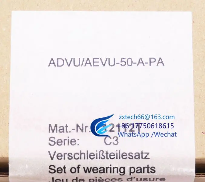 ADVU AEVU-50-A-PA AEVU50APA 121121 Verschleipteilsatz-неиспользованные OVP-_ 9909b5a1