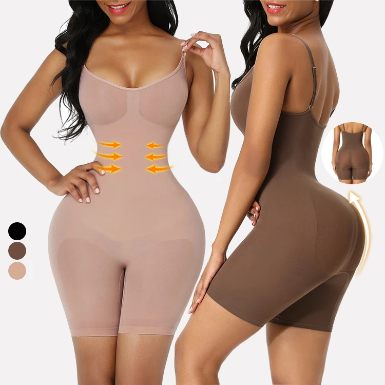 WAISTDEAR Plus Size Shapewear Tummy Control Body Shaper High Elasticity Slimmer Butt Lifter Shapewear For Women Full Body Shaper