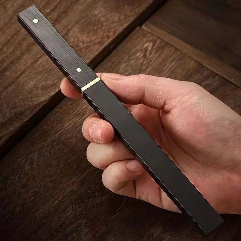 Outdoor Portable Multi-use Fruit Knife Wooden Box Knife Camping Sharp Meat Eating Knife Exquisite Gift Box