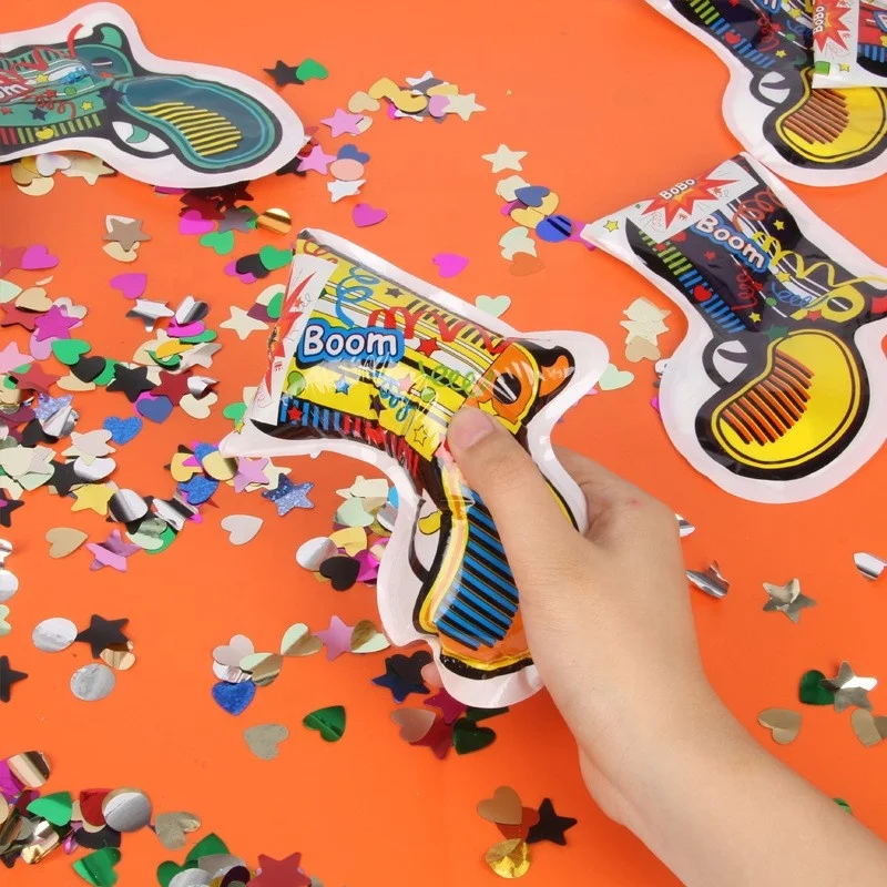 Ручной фейерверк воздушный надувной пистолет для вечеринки по случаю Дня рождения конфетти Свадебный креативный игрушки