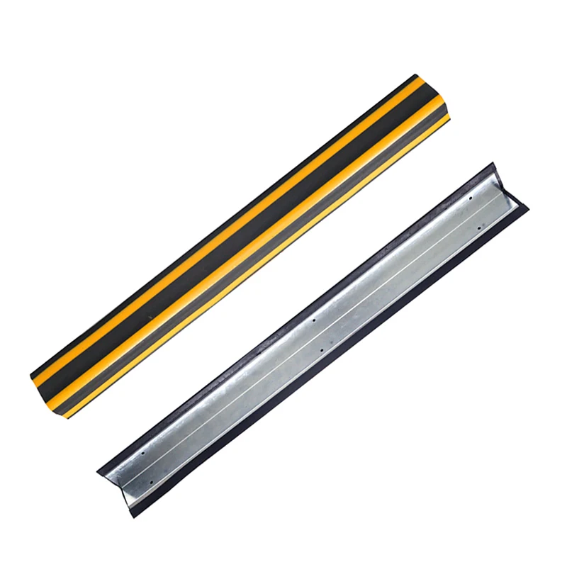 High Quality Garage Parking Safety Rubber Corner Protector  Aluminum Support Black Yellow Wall Protector Corner Guard