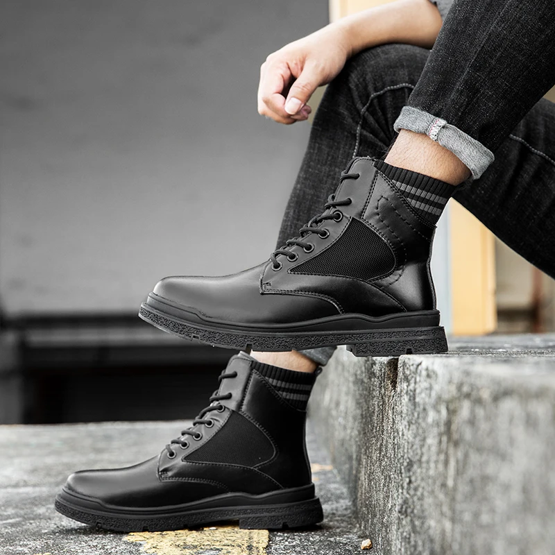 Fashion Doc Martin Boots Winter Rick Owens Boots Aigle Mongolian Fur Boots For Men